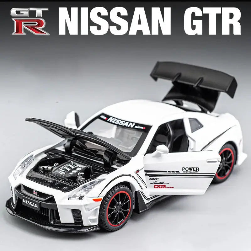 1:32 GTR GT-R R35 R34 Supercar Alloy Car Model Diecasts & Toy Vehicles Toy Cars Kid Toys For Children Gifts Boy Toy - ToylandEU