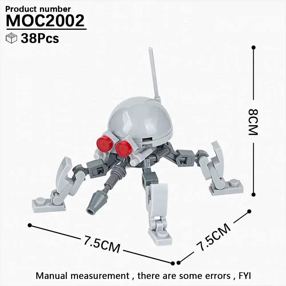 Space Droid Building Block Set Model Kit For Kids Learning - ToylandEU