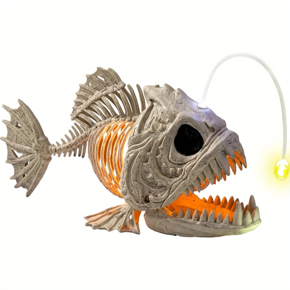 Halloween Skeleton Fish | Led Eyes | Weather Resistant | 10 Inch