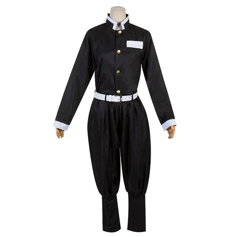 Anime Cosplay Costume | Kochou Shinobu Outfit | Top Pants Cloak | Adults Kids