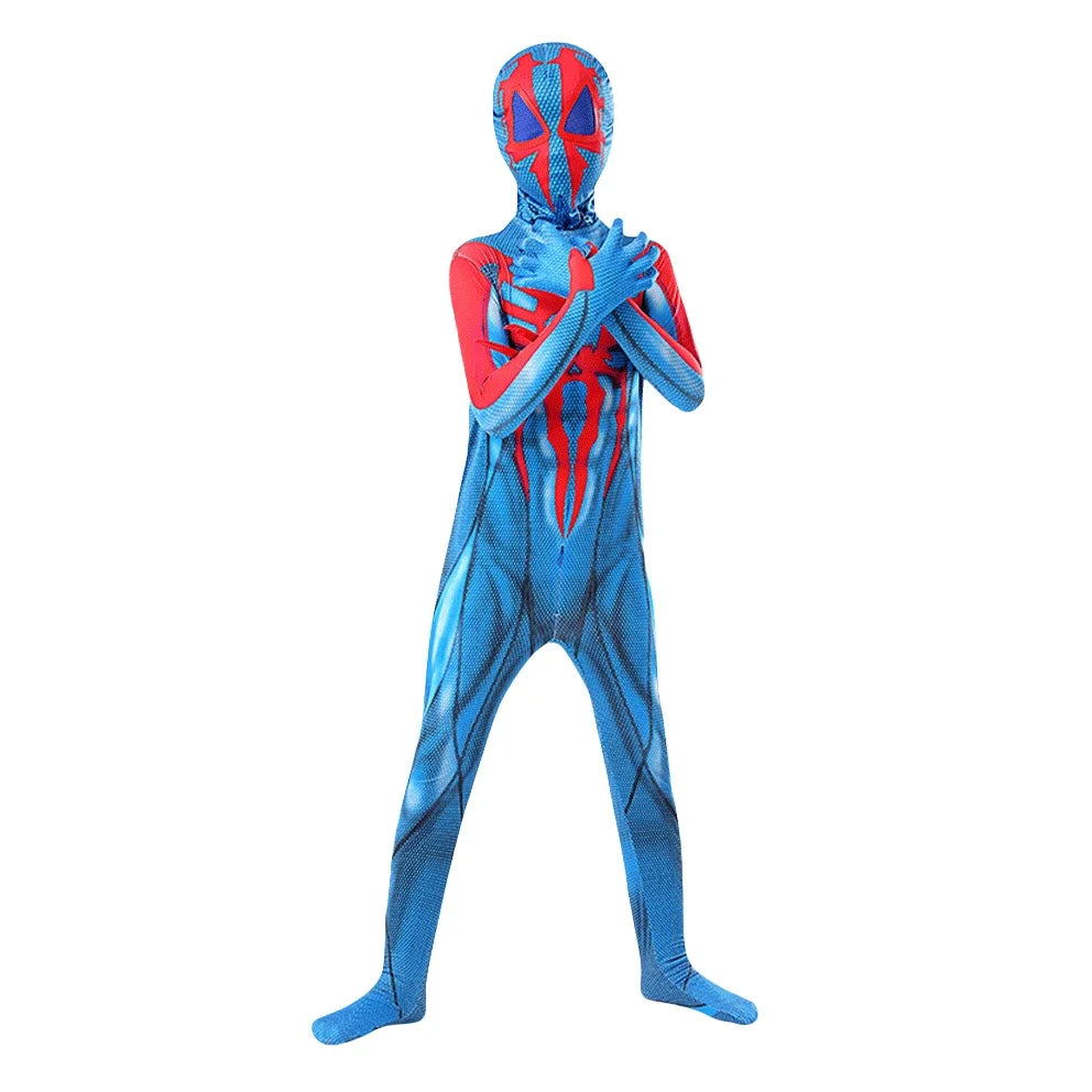 Miguel O'Hara Kids Spiderman 2099 Cosplay Costume - Unisex Fun!