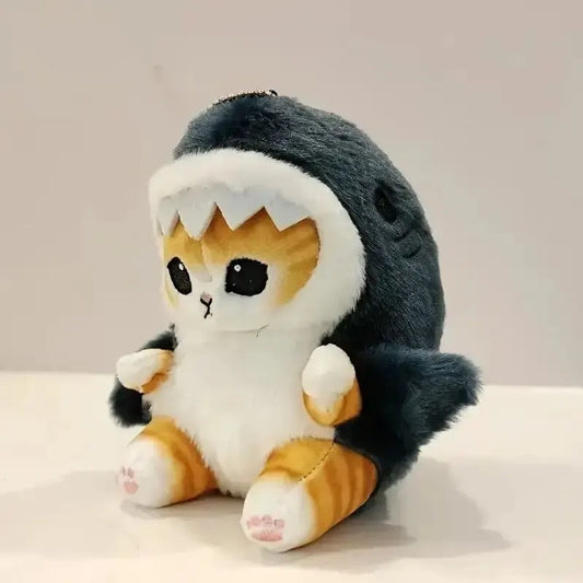 Shark Cat Plush Toy Pendant - Fun Room and Car Decor Gift for Kids