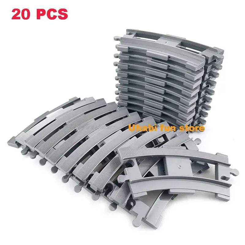 Rail Transport Big Size Building Blocks Creative Track Accessories Assemble Toys For Children Bricks Compatible City Train Set - ToylandEU
