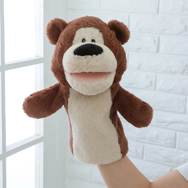 Hand Puppet | 11-Inch Plush Bear | Soft Fabric | For Children