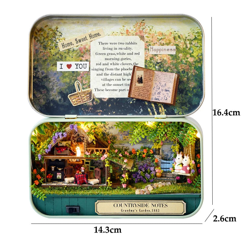 Dollhouse Kit | Wooden Box Theatre | 9 Styles DIY 3D Puzzle
