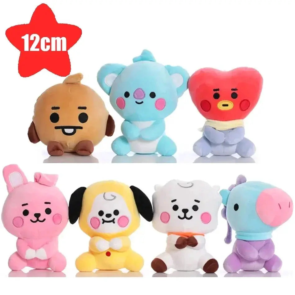 Plush Toy Tata Koay Shooky Mang Cooky Cartoon Animal Backpack Key Mobile Phone Pendant Office Relaxation Toys Friend Gift - ToylandEU