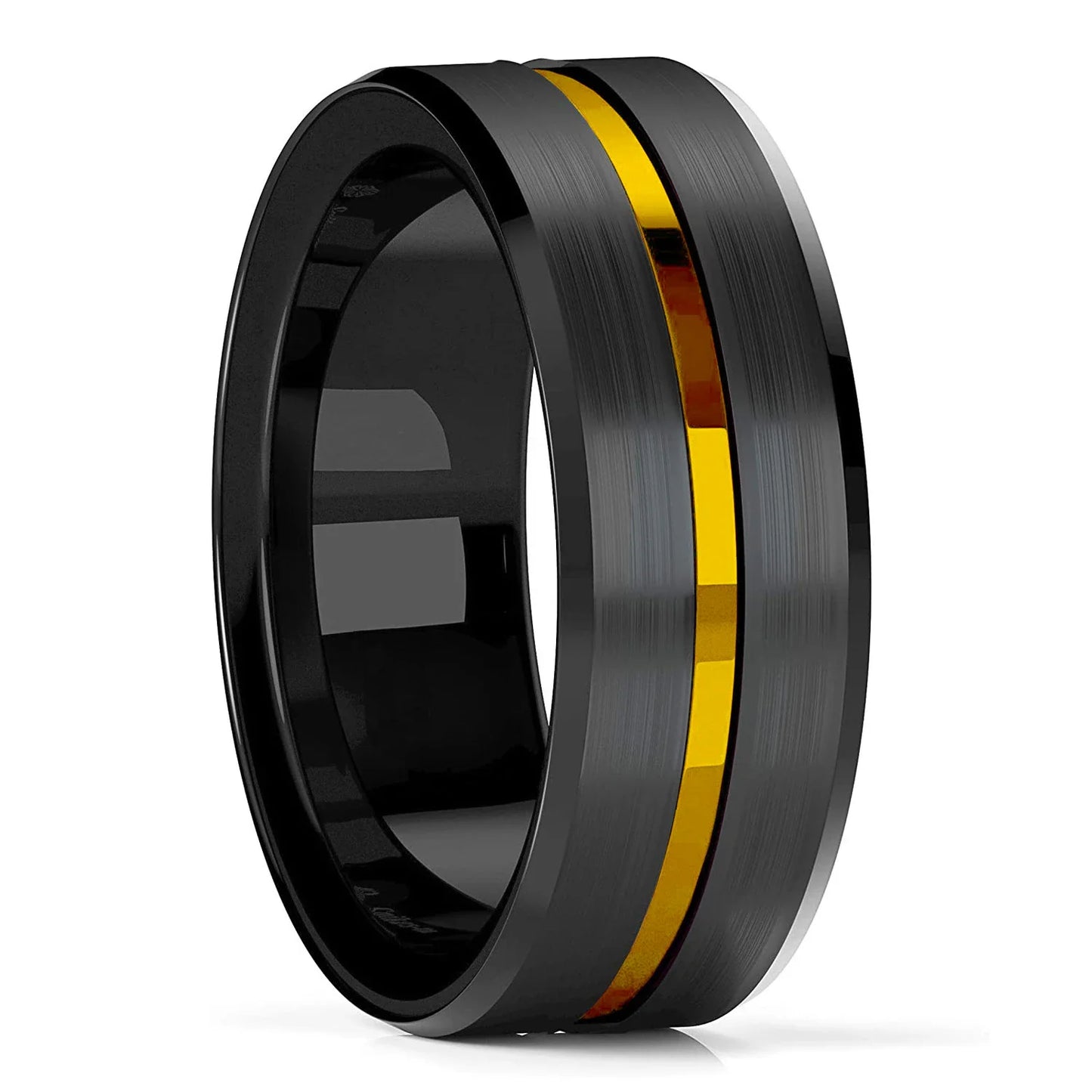 Rings | 8mm | Titanium Steel | Unisex Silver Matte Brushed Wedding Band