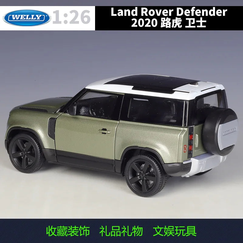 Diecast Car | Land Rover Defender 90 | 1 to 26 Scale | Welly Metal Alloy