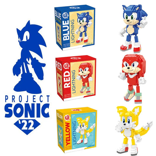 Sonic The Hedgehog  Building Blocks Action Figure Toy - ToylandEU