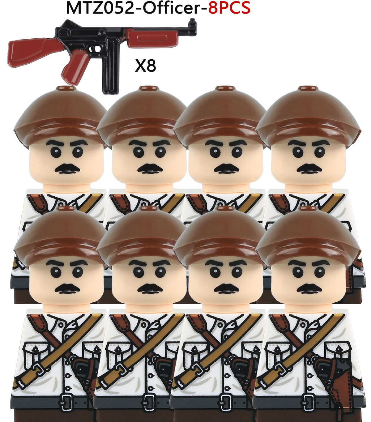 French Infantry Brick Set | WW2 Military Gear | Armor And Gun Kit | Kids Gift