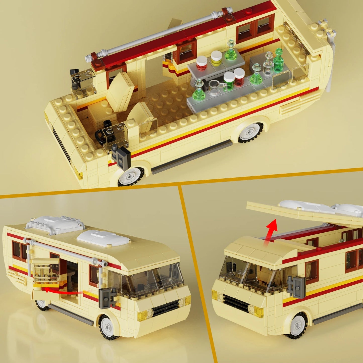 Breaking Bad Car RV Vehicle Building Blocks Set Creative House Camper Toyland EU