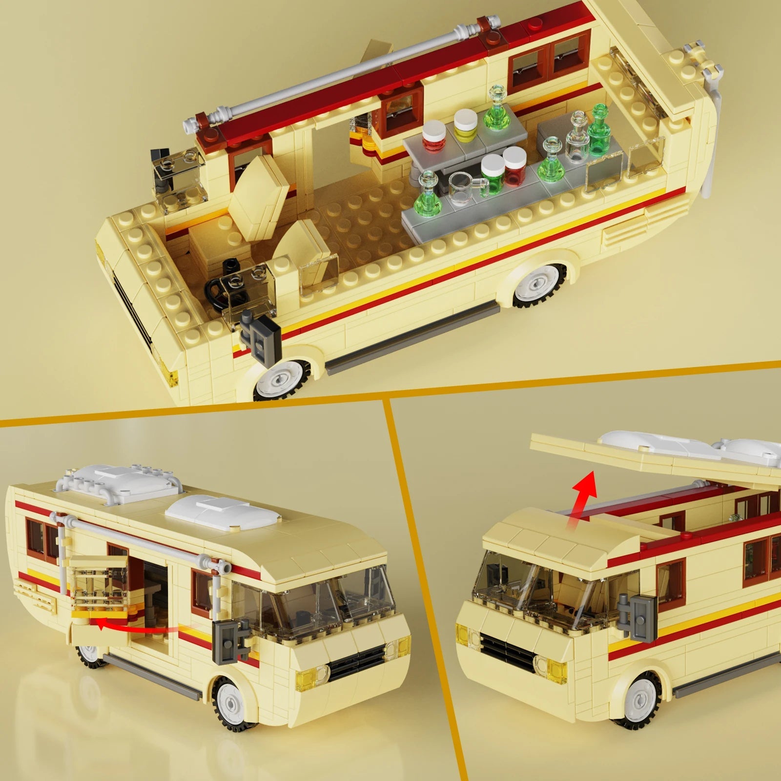 Breaking Bad Car RV Vehicle Building Blocks Set Creative House Camper Toyland EU