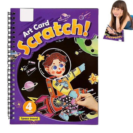 Scratch Paper Art Set Rainbow Scratch Magic Drawing Set Paper Supplies - ToylandEU