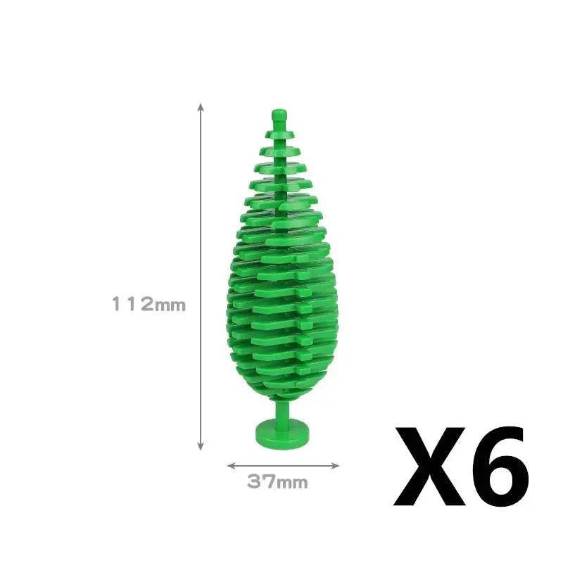 MOC City Plant Building Blocks Accessories Flower Leaves Prickly Shrubs Pine Green Grass Clover Orange Tree Mini DIY Toys F026 - ToylandEU