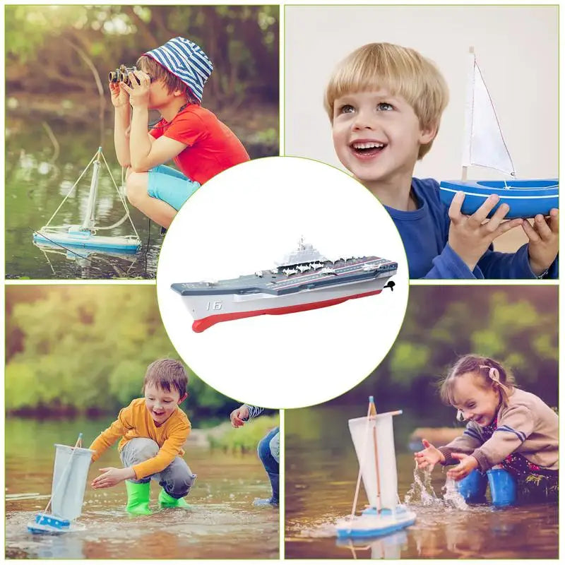 Double Helix RC Aircraft Carrier Submarine Toy for Kids - ToylandEU