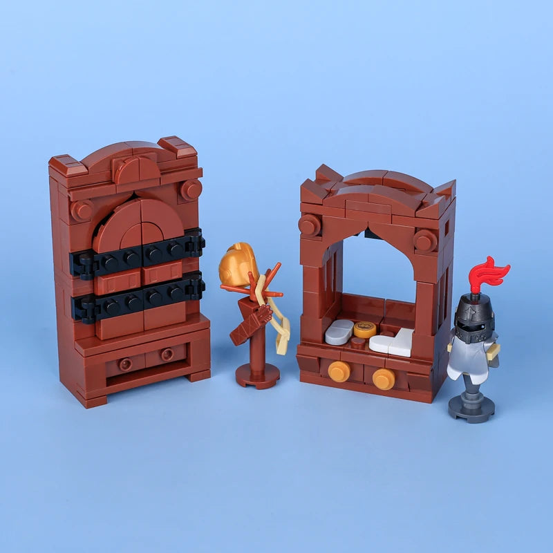 Building Blocks | Compatible With Lego | Medieval Furniture Set | For Kids