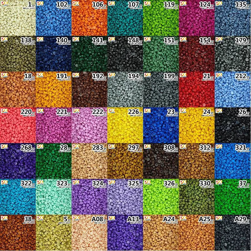 Building Block Plates | 1X1 Round Shape | Lego Compatible | Assorted Pack