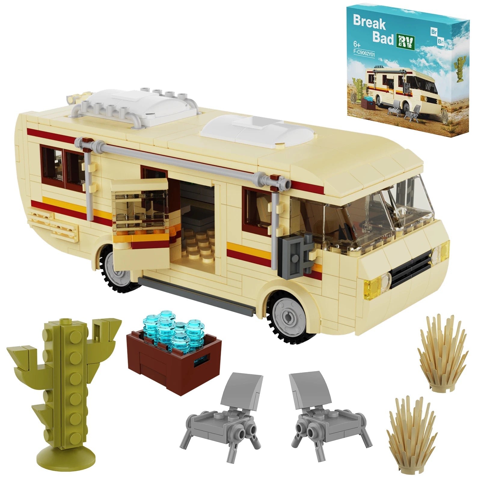 Breaking Bad Car RV Vehicle Building Blocks Set Creative House Camper Toyland EU