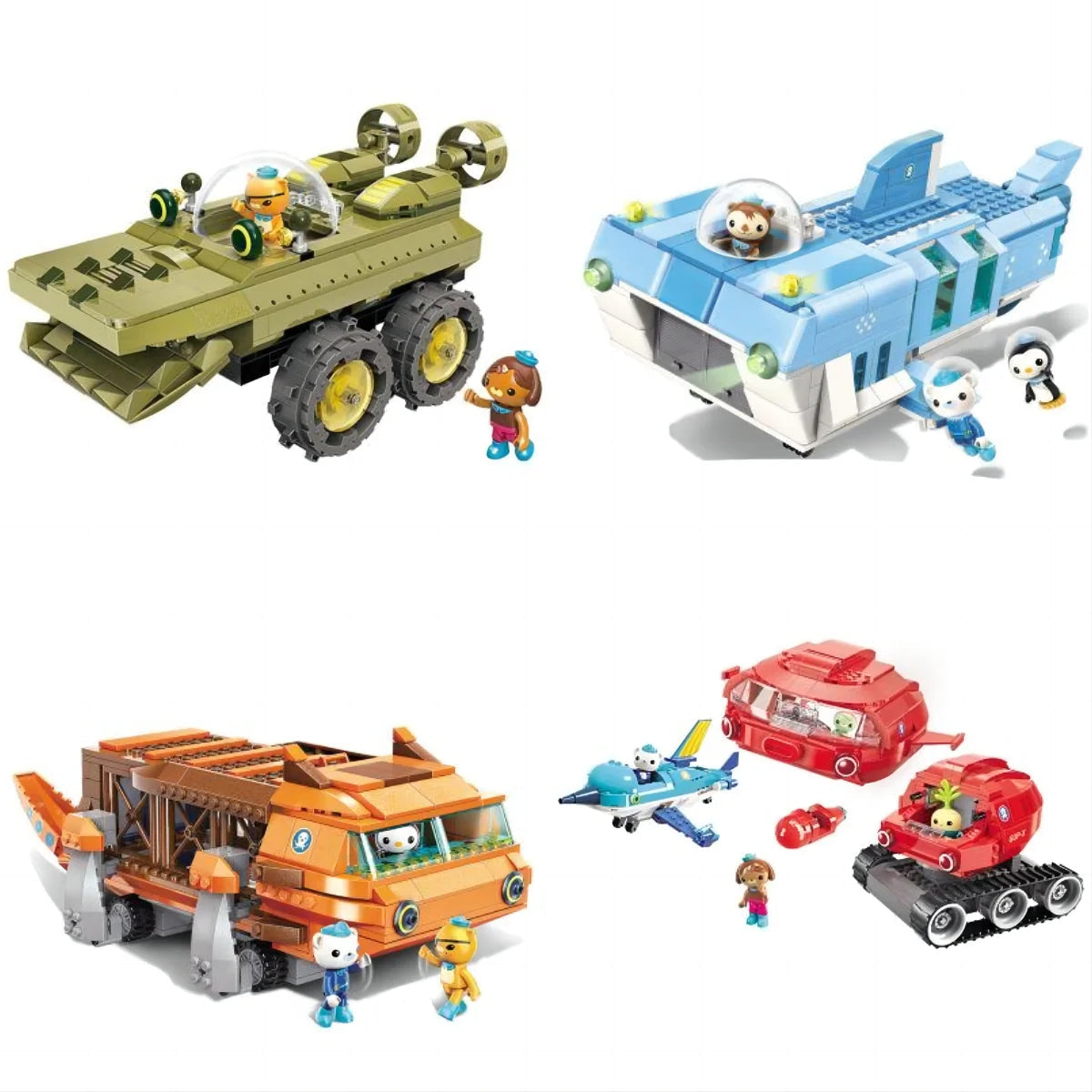 Octonauts Octopod GUP Building Blocks Action Figures - Ocean Adventure - ToylandEU