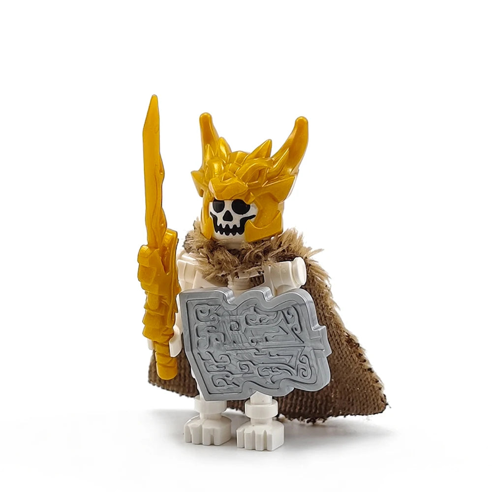 Building Block Mini Figures | Lego Compatible Pieces | Skeletal Holiday Set