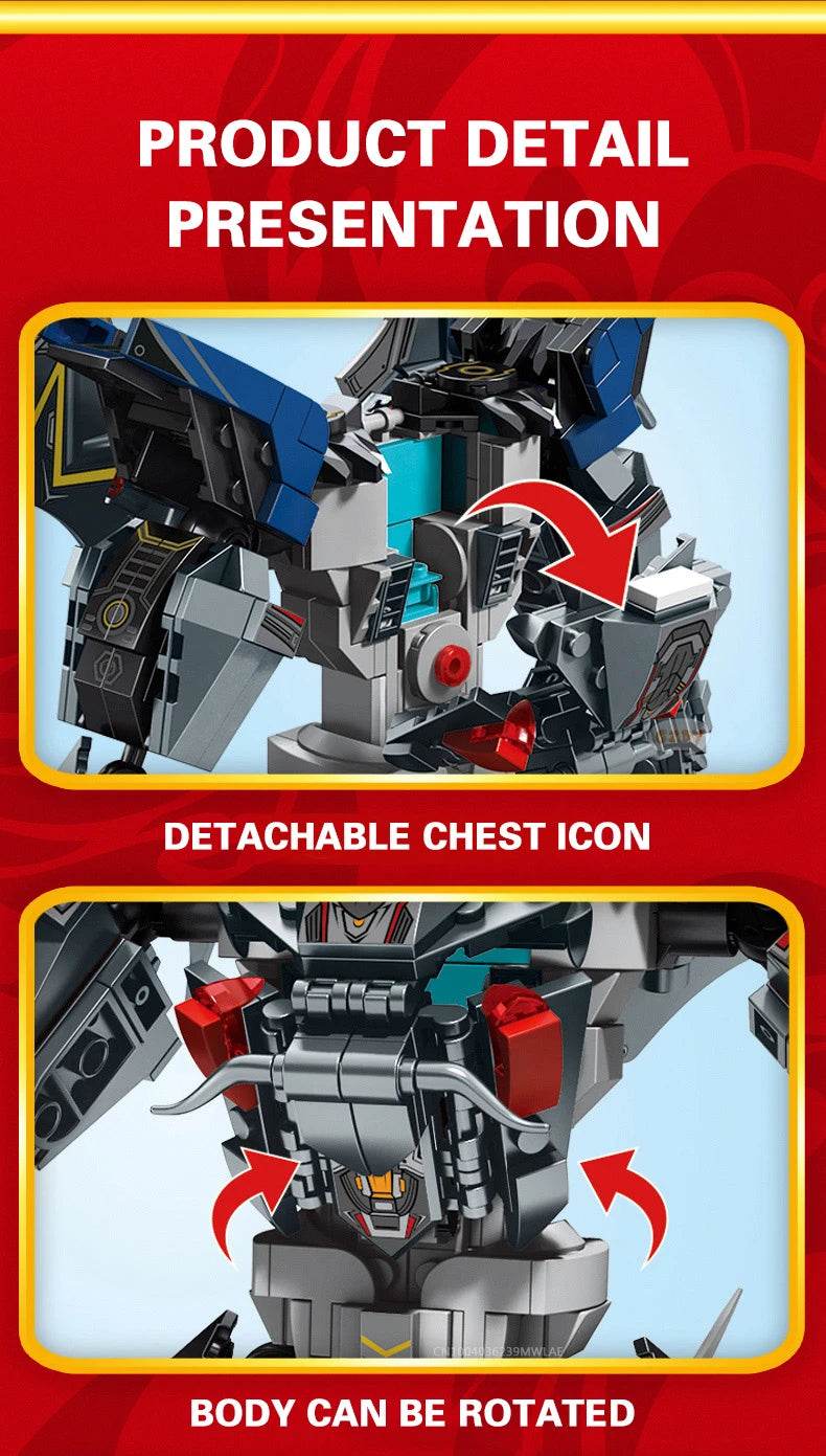 1359PCS Flames Dragon Smaug Building Blocks Model Toy - ToylandEU