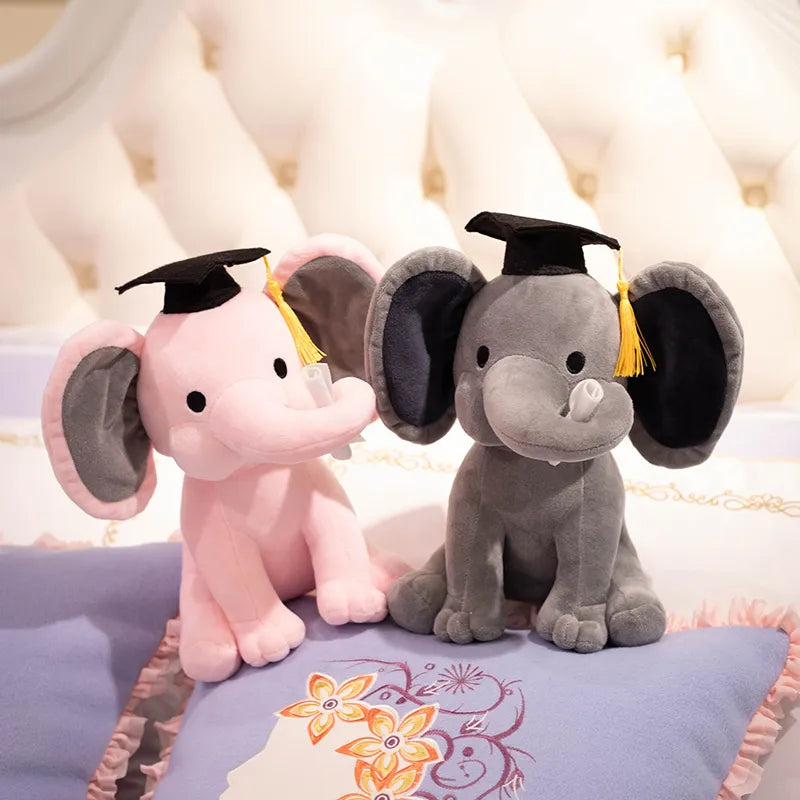 Charming White Elephant Stuffed Animal for Kids - ToylandEU