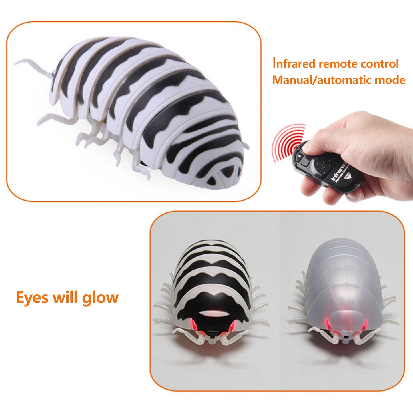 Remote Control Pillbug Robot: Hilarious Prank Toy for Kids & Adults