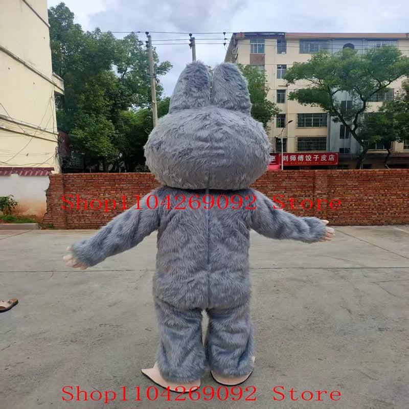 Cartoon Bunny Mascot Costume | Adult Size | Water Washable | Halloween Carnival