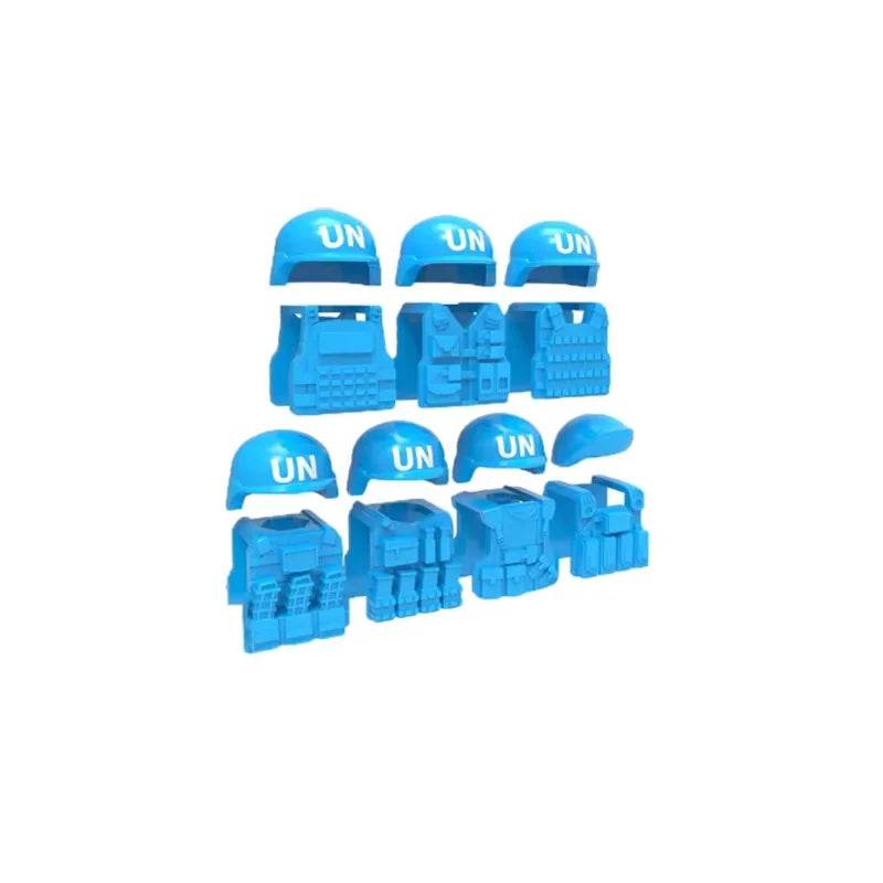 Premium Building Blocks Set Camouflage Military Equipment With Roadblock And Aircraft Parts For Kids - ToylandEU