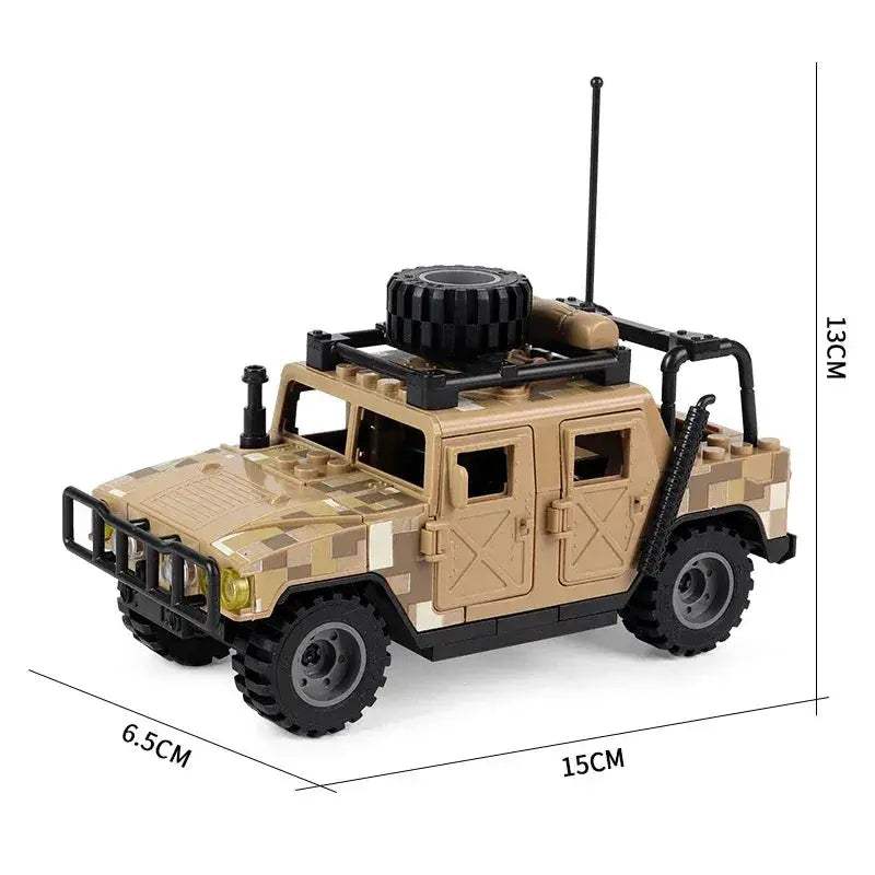Lego Compatible Military Building Blocks Set With Off Road Vehicle - ToylandEU