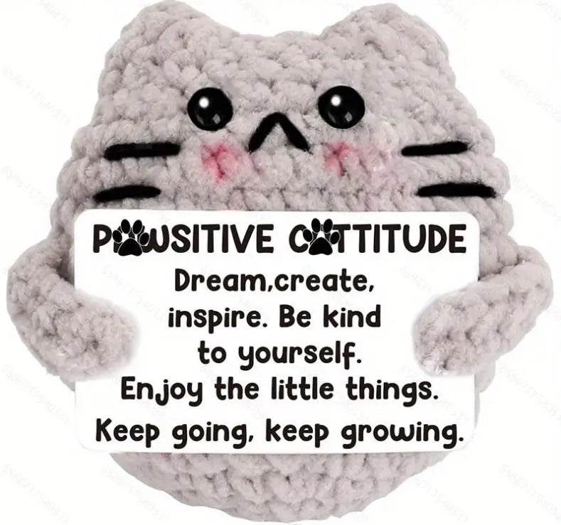 Funny Positive Crochet Dolls Emotional Support Gift for Mom Friend Home Party Office Desk Decoration - ToylandEU