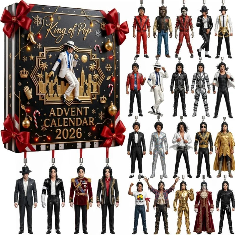 Christmas Advent Calendar | 24 Day Pop Figures | Plastic Toy Set | Holiday Music Fans