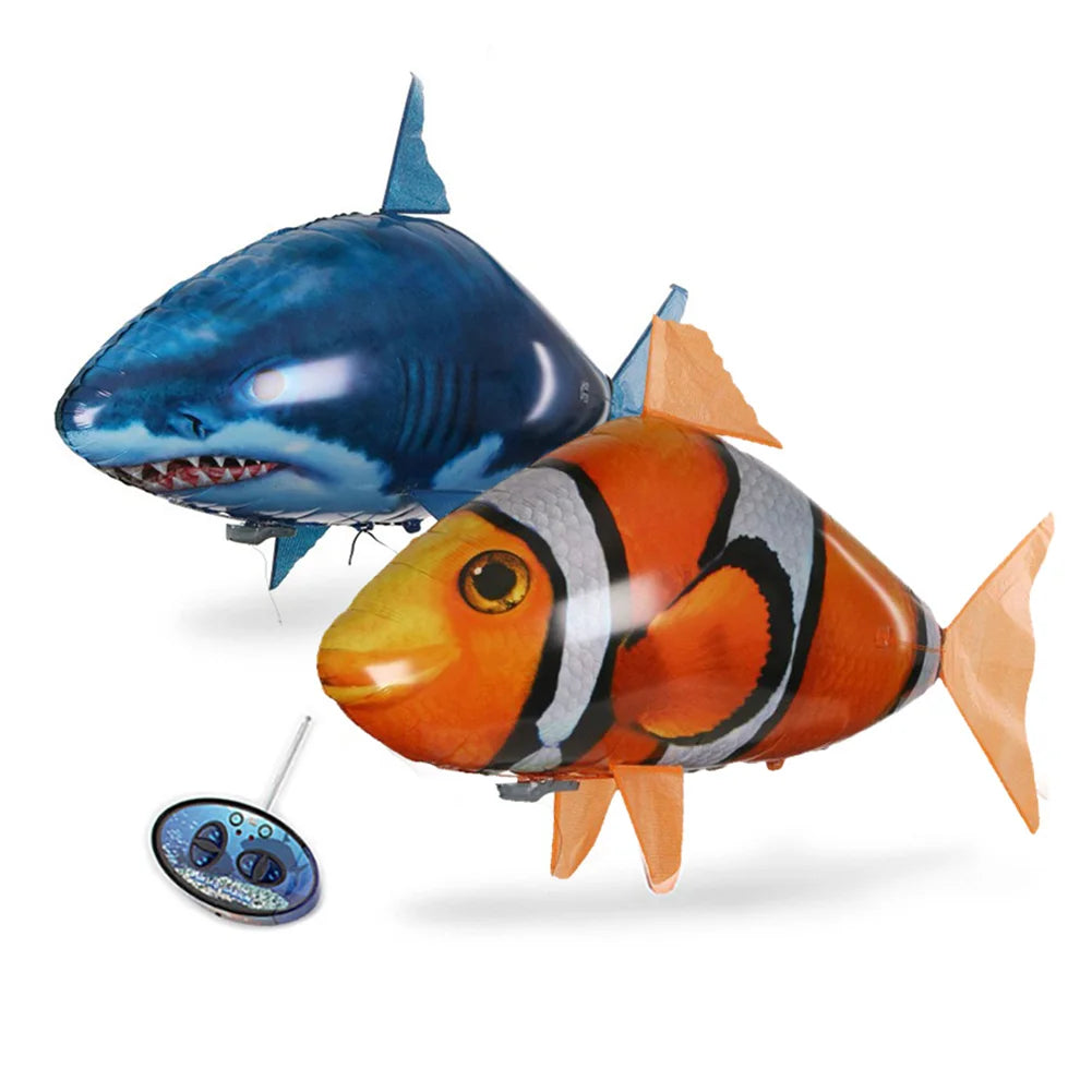 Remote Control Flying Shark and Clown Fish Balloons - ToylandEU