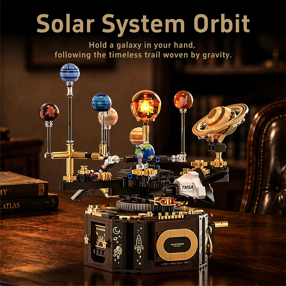 Solar System Building Blocks | Illuminated Orrery | Compatible Bricks | 14+
