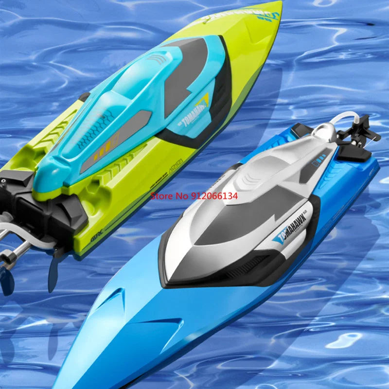 RC High-Speed 70KM/H RC Racing Boat - Double-Layer Waterproof Remote Control Yacht with Capsize Reset & Water Cooling System, 50CM Oversized Design