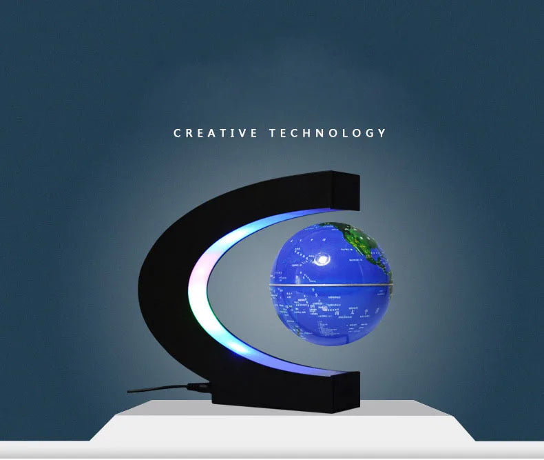 3 Inch Magnetic Levitation Globe with C Shaped Night Light - ToylandEU