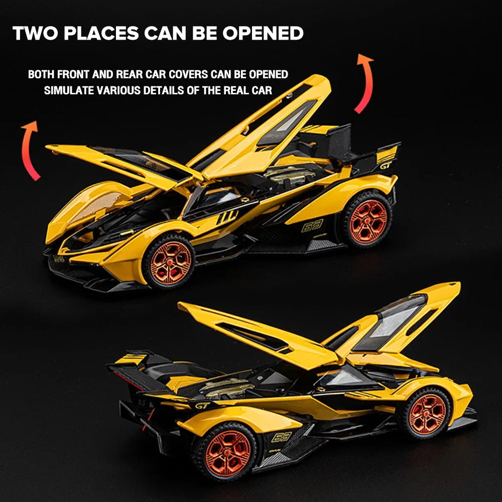 Metal Cars Toys Scale 1/32 V12 Vision GT Diecast Alloy Car Model for - ToylandEU