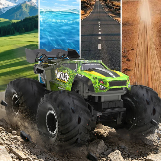 Remote Control Car | 4WD Amphibious Build | Rechargeable Battery | Kids