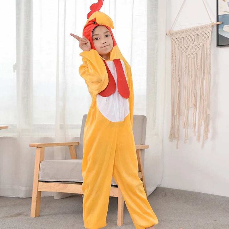 Vibrant Kids Rooster Costume Costume for Halloween & Playtime Fun