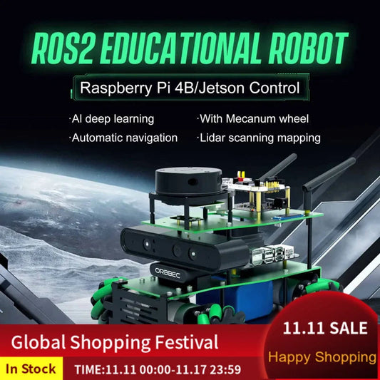 ROSMASTER X3 ROS2 Educational Robot Car Automation Kit With Mecanum Toyland EU