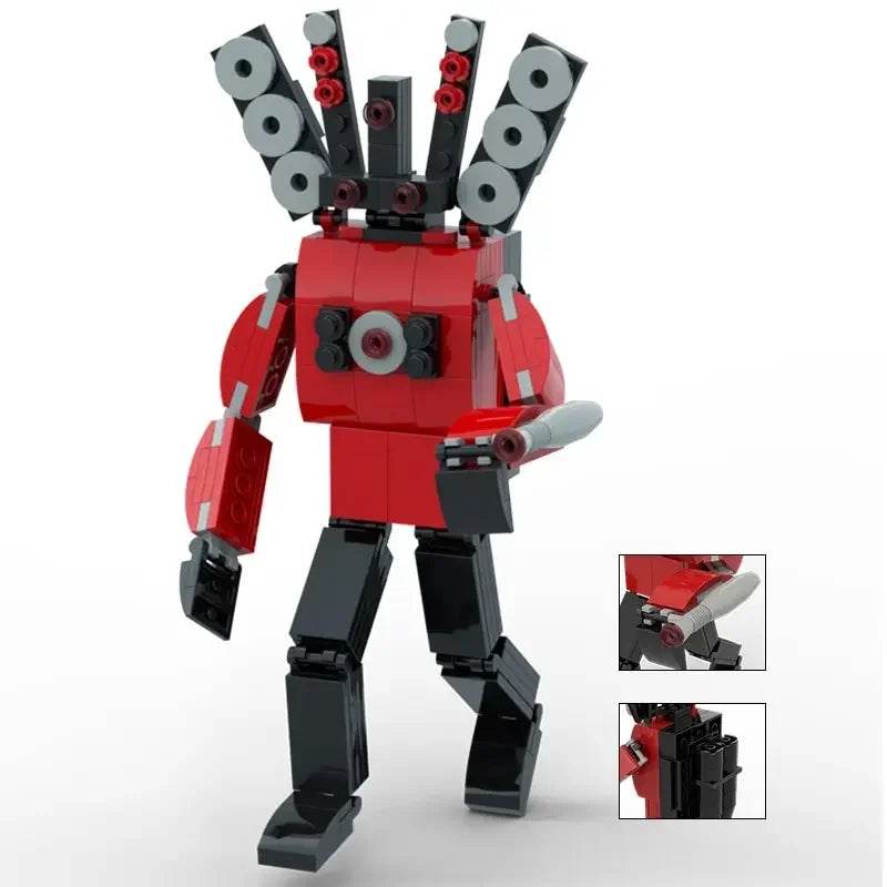 Moc Skibidi Toilet Action Figures Model Building Blocks Toys - ToylandEU