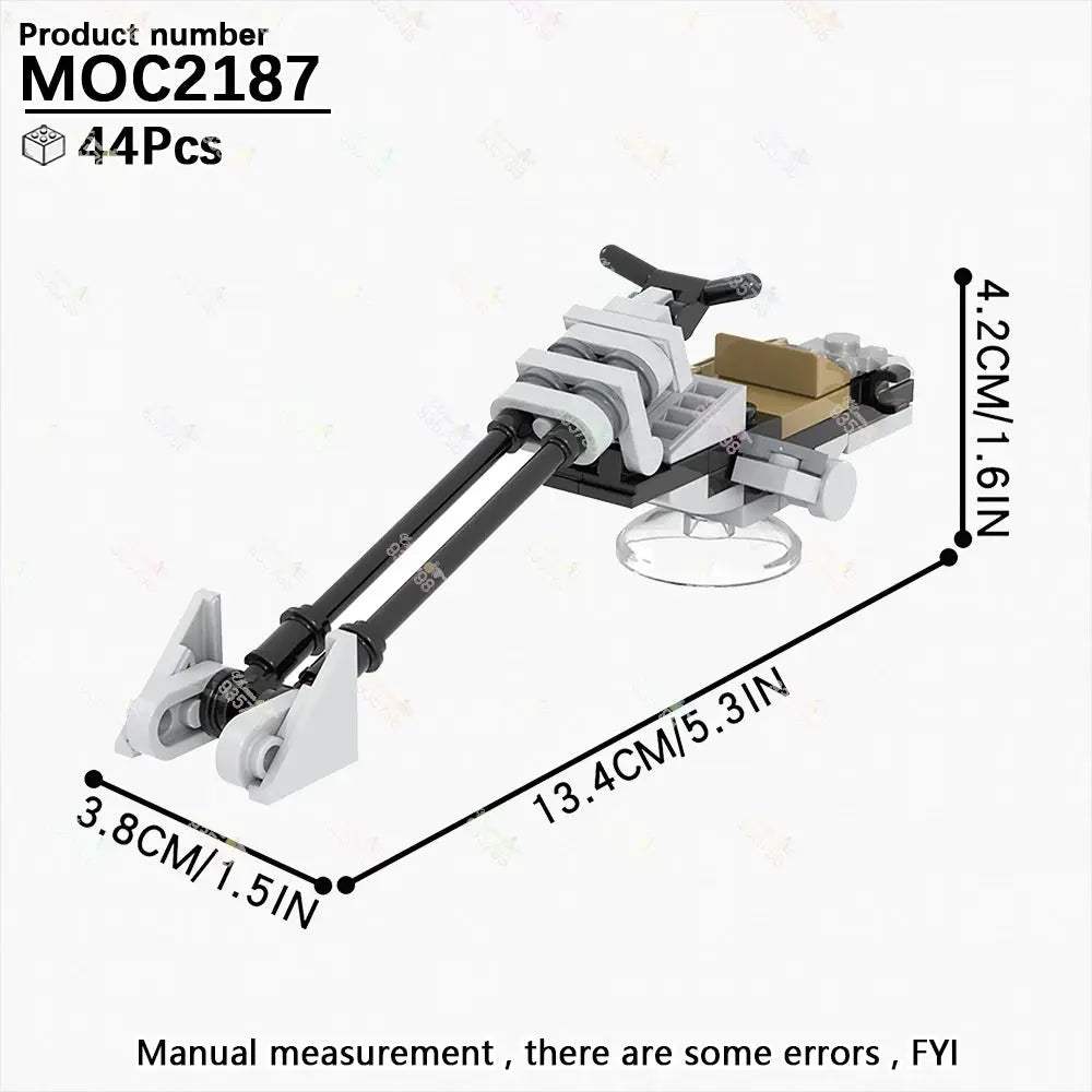 MOC Space Wars Movie Series Interplanetary Flying Motorcycle Combat Robot Airship Scout Building Blocks DIY Brick Kids Toy Gifts - ToylandEU