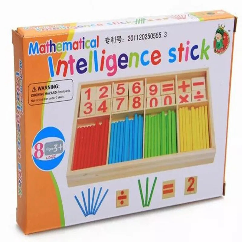 Wooden Educational Number Math Learning Game Set