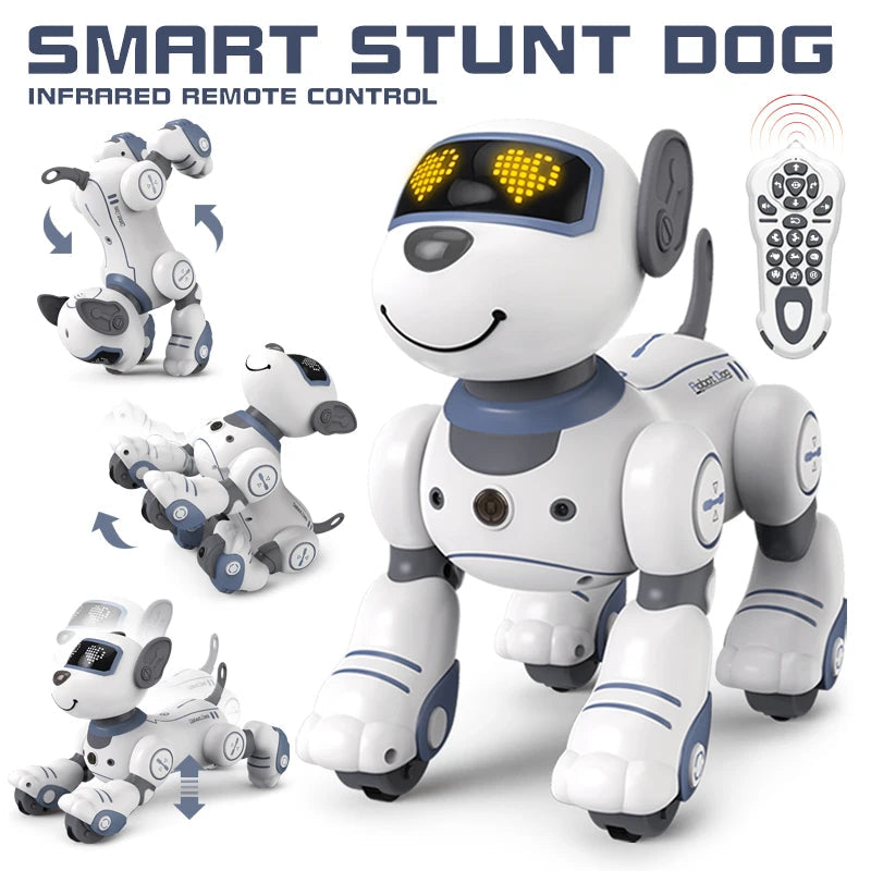 Smart Interactive Wireless Robot Dog Toy with Voice Command and Dance Features - ToylandEU