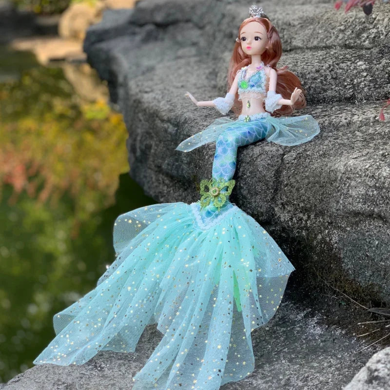 Mermaid Doll with 13 Movable Joints and Changeable Clothing - ToylandEU