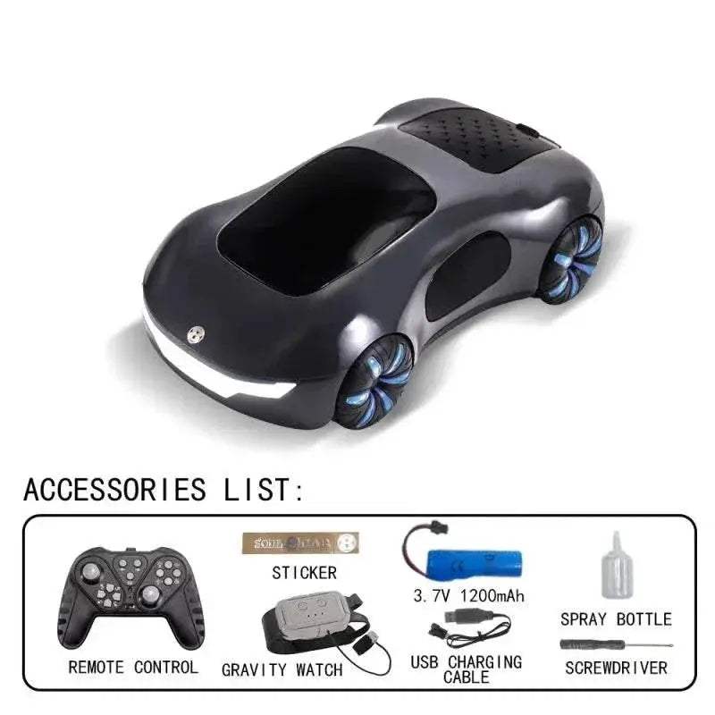 2.4G RC Car Gesture Sensor Light Spray 360 Rotation Stunt Drift - ToylandEU