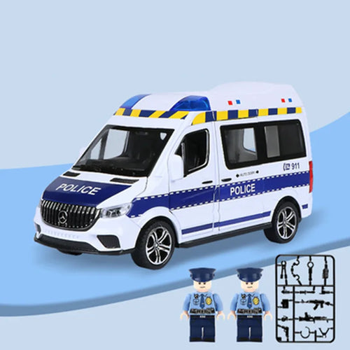 Police Ambulance Car Toy Model - 1:24 Scale Diecast Metal & Plastic Materials ToylandEU.com Toyland EU