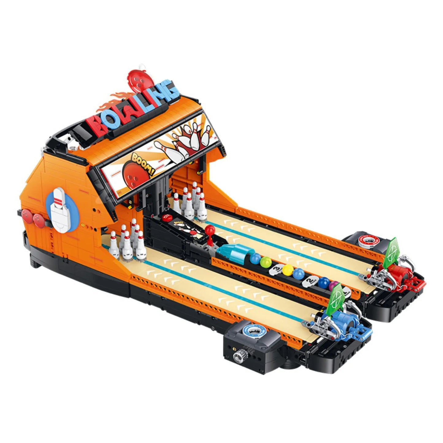 Building Block Set | 2598 Pieces | LEGO Compatible | Bowling Game Machine
