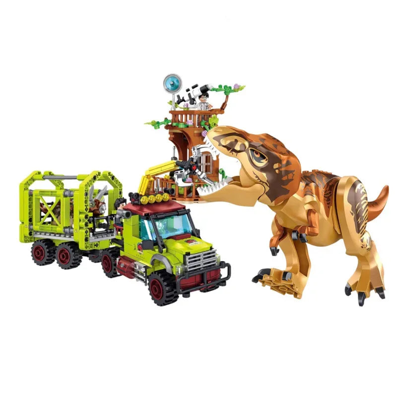 Educational Deep Sea Escape Building Blocks Triceratops Rescue Toy - ToylandEU