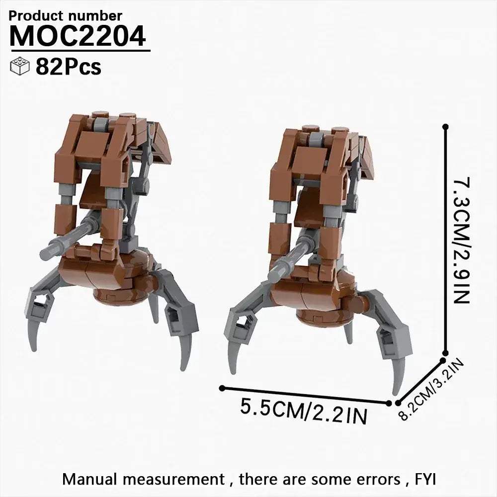 Space Droid Building Block Set Model Kit For Kids Learning - ToylandEU